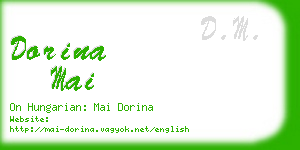 dorina mai business card